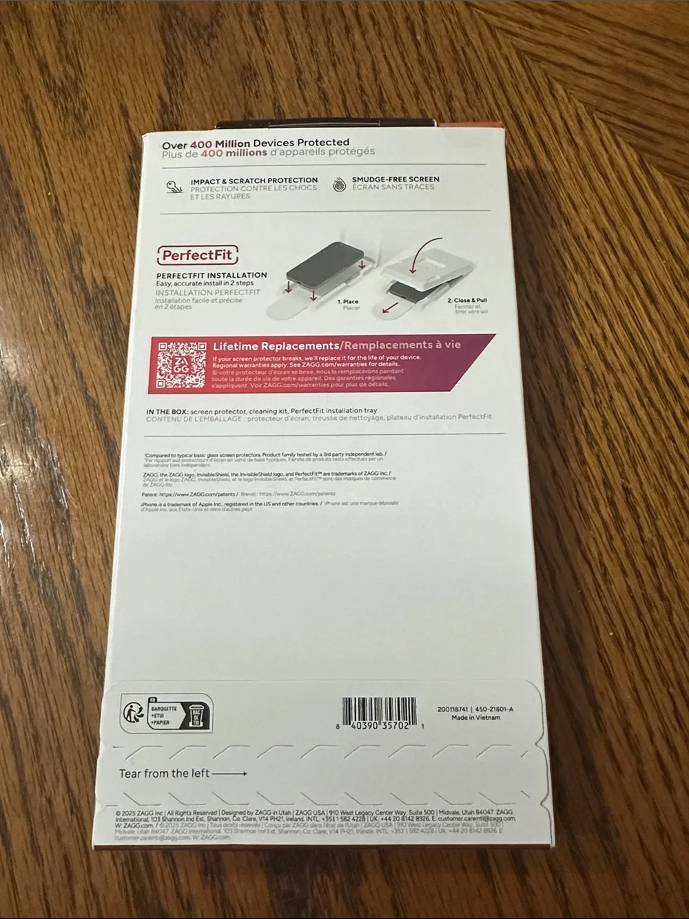 New in minor damaged packaging Zagg Defense Screen Protector for iPhone 17